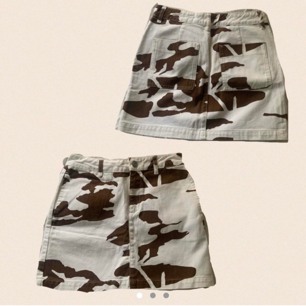 Cow Print Mini Skirt